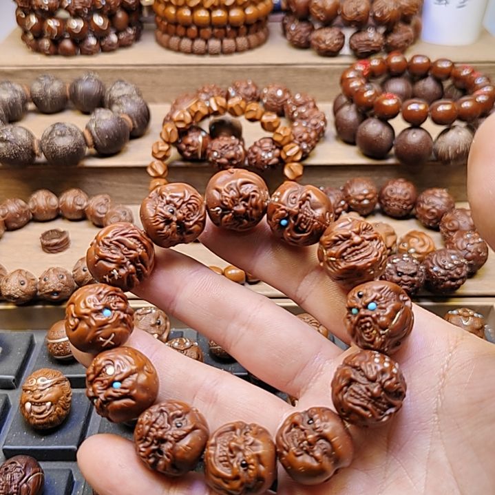 【闪购商品】紫金鼠手串美****子19mm紫金鼠镶嵌恶僧手串