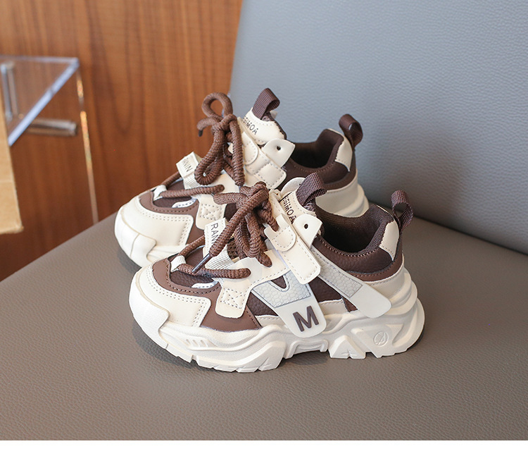 男童鞋子运动鞋秋冬新款网面透气休闲鞋小男孩白色百搭童鞋潮