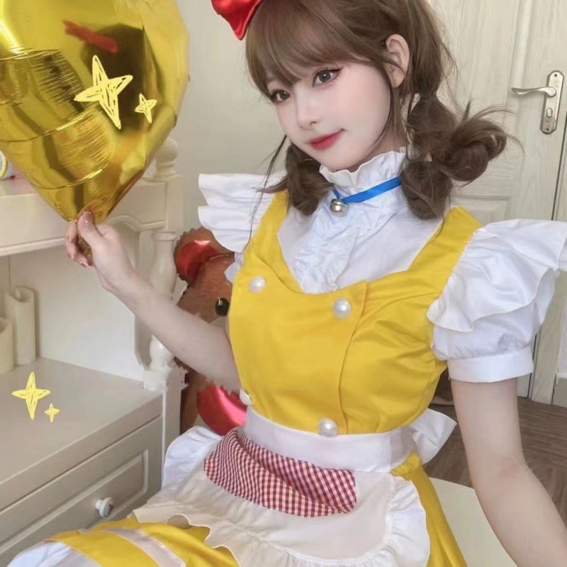 Cutelamb「小鸡黄日系可爱萌妹罗莉塔女装软妹服短裙套装二次元