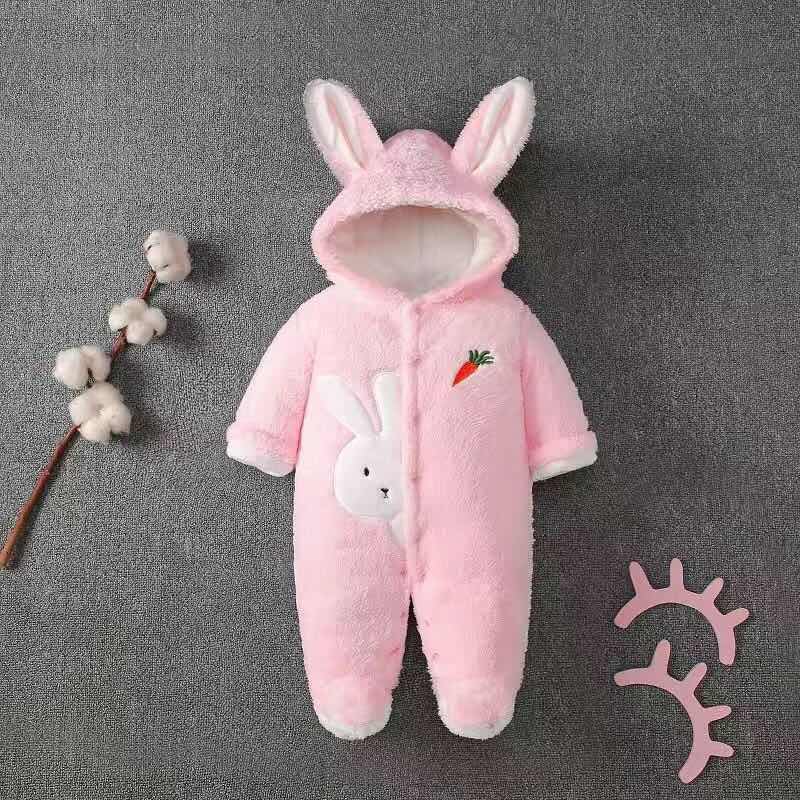 新生婴儿棉袄冬季衣服宝宝秋冬套装连体哈衣外出抱衣加绒加厚冬装