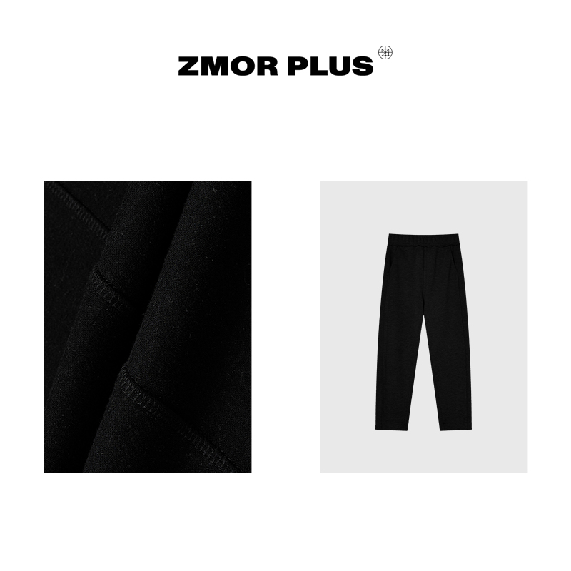 ZMOR+24新款 舒弹针织松紧腰宽松运动裤P24DO113