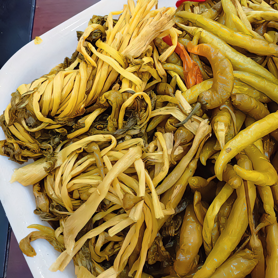 下饭菜传统手艺盐白菜正宗咸菜酸菜湖北红安特产农家大缸腌白菜