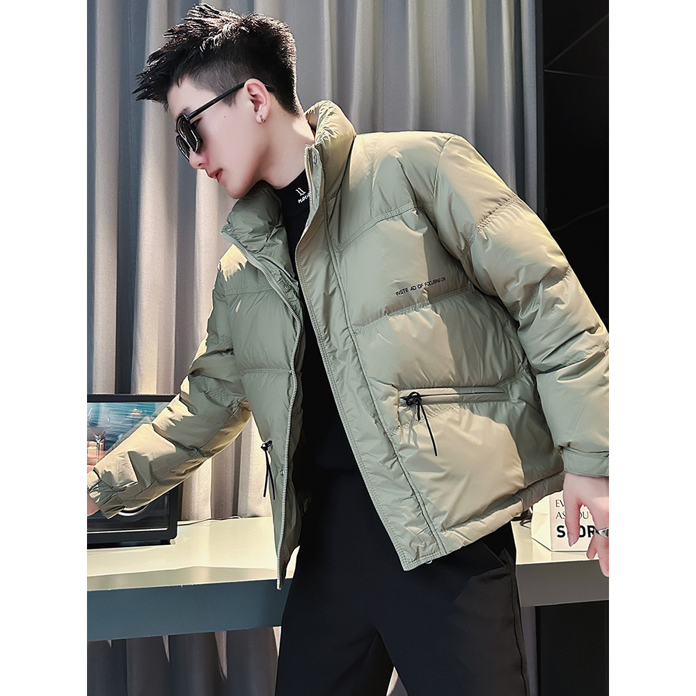 波司登冬季潮牌羽绒服男休闲痞帅立领加厚短款上衣2023新款男士冬