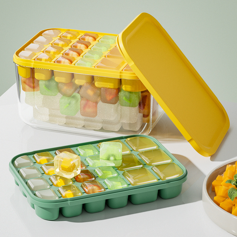 冰球冰块模具制冰盒家用圆形球形小带盖冻冰块神器食品级硅胶冰格