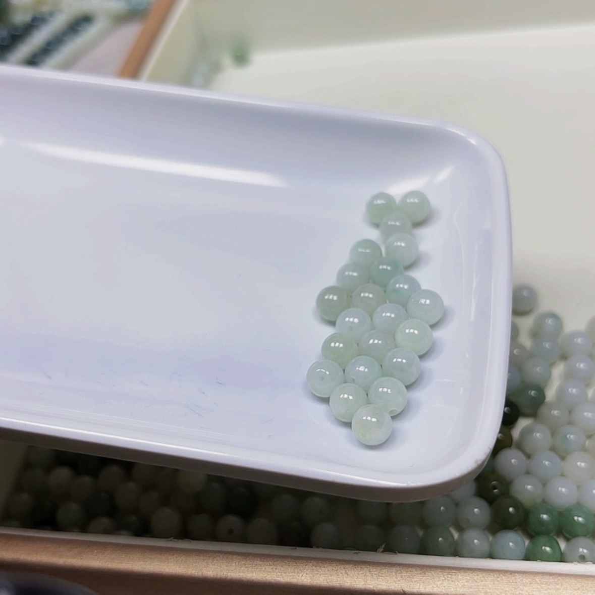 【闪购商品】翡翠散珠20+2颗卡6.5未镶嵌明*