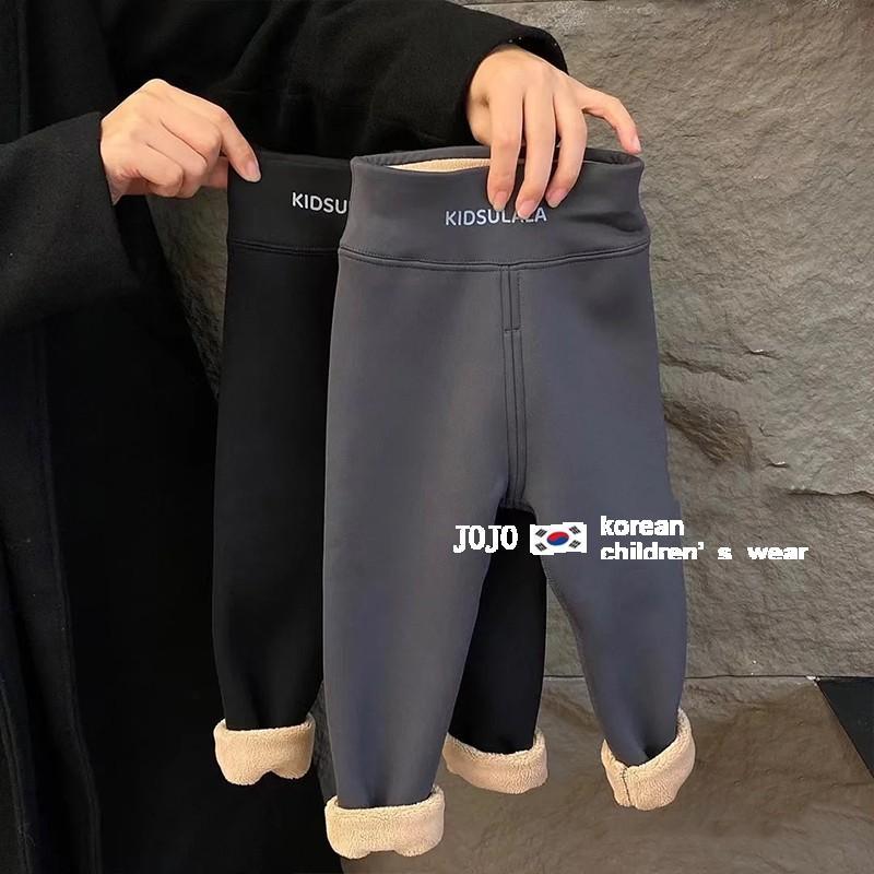 韩国童装女童加绒打底裤2025秋装新款洋气修身加厚保暖鲨鱼裤长裤
