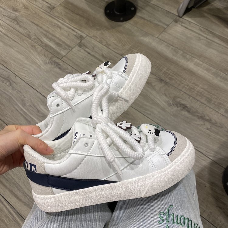 鞋子小白鞋女厚底ins韩版复古百搭小众低帮日系学生潮流板鞋女