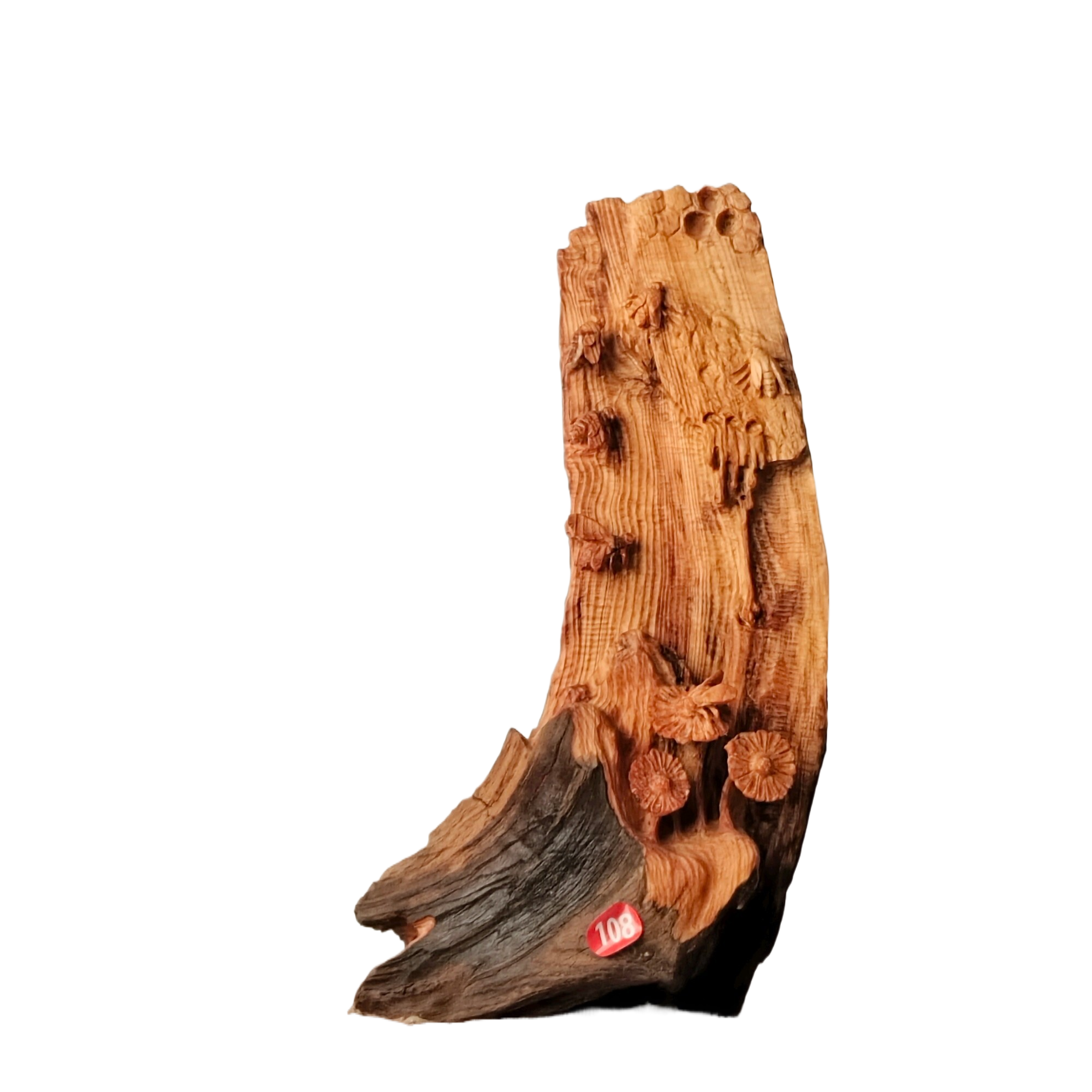 108*琥珀木创意手工根雕勤劳一生家居办公礼品摆件精工制作美化