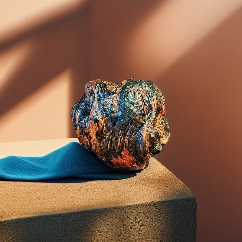 210天然奇瘤琥珀木崖松笔筒家居书房办公艺品以直播间为准