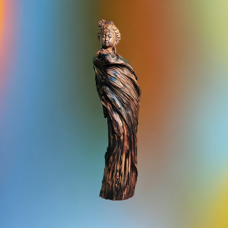 54琥珀木根雕木雕人物摆件手工雕刻艺术品家居装饰