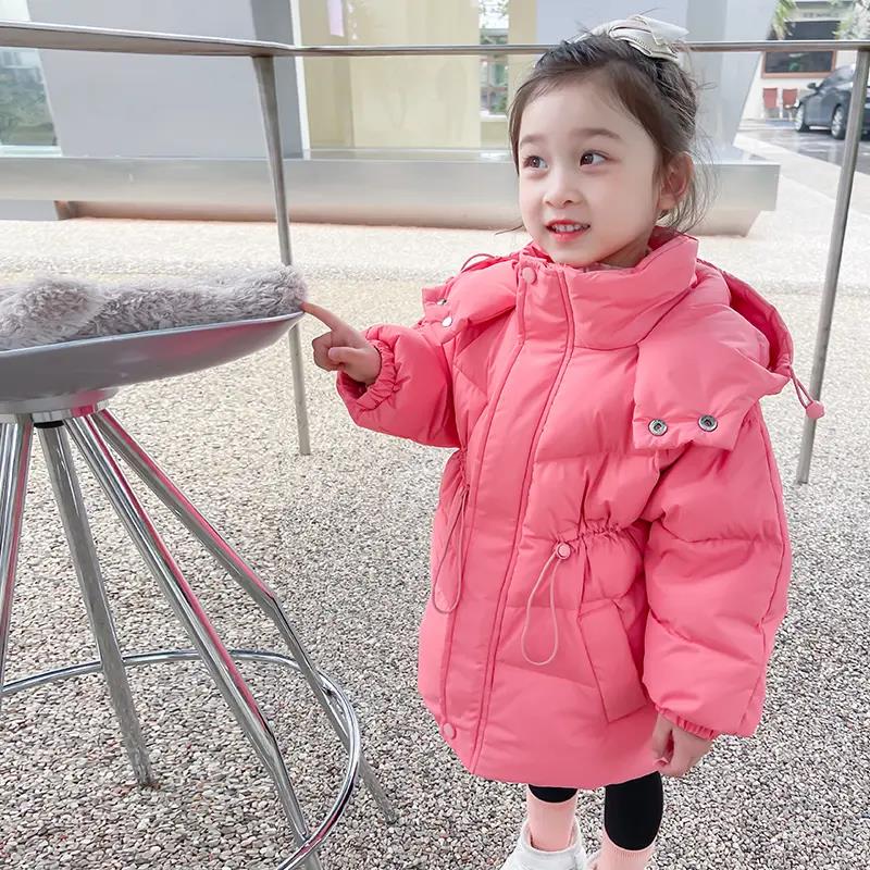 鸭鸭女童羽绒棉服冬装2023年新款洋气韩版儿童装棉衣冬款宝宝加厚