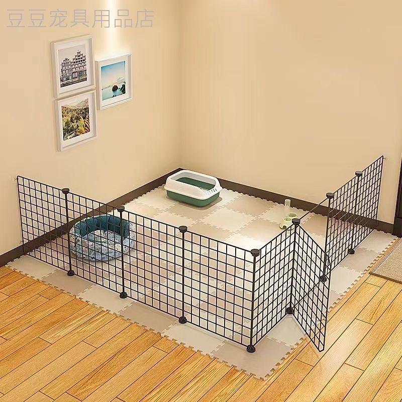 宠物猫狗围栏室内小型狗狗栅栏自由组合宠物柜隔离家用狗笼子稳固