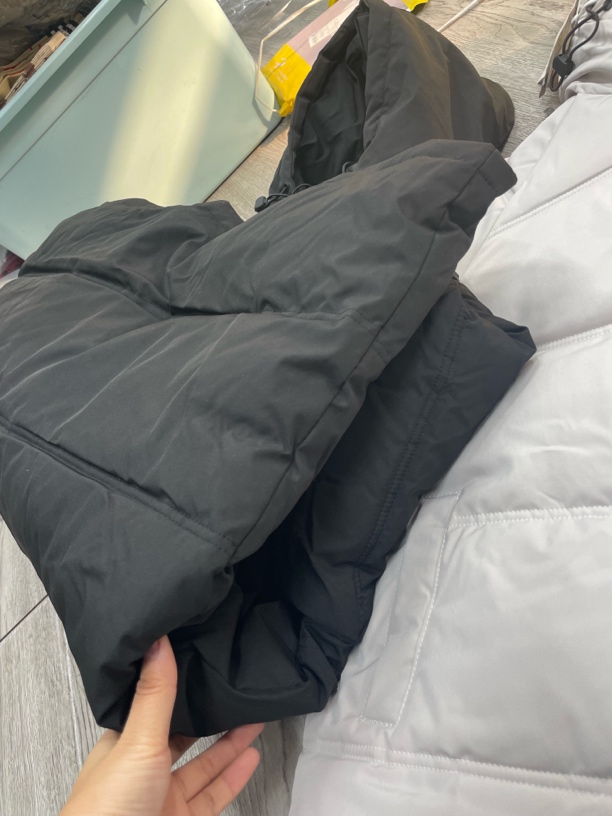 棉衣厚款连帽收口袖秋冬棉服拉链冬季中长款黑色保暖运动立领