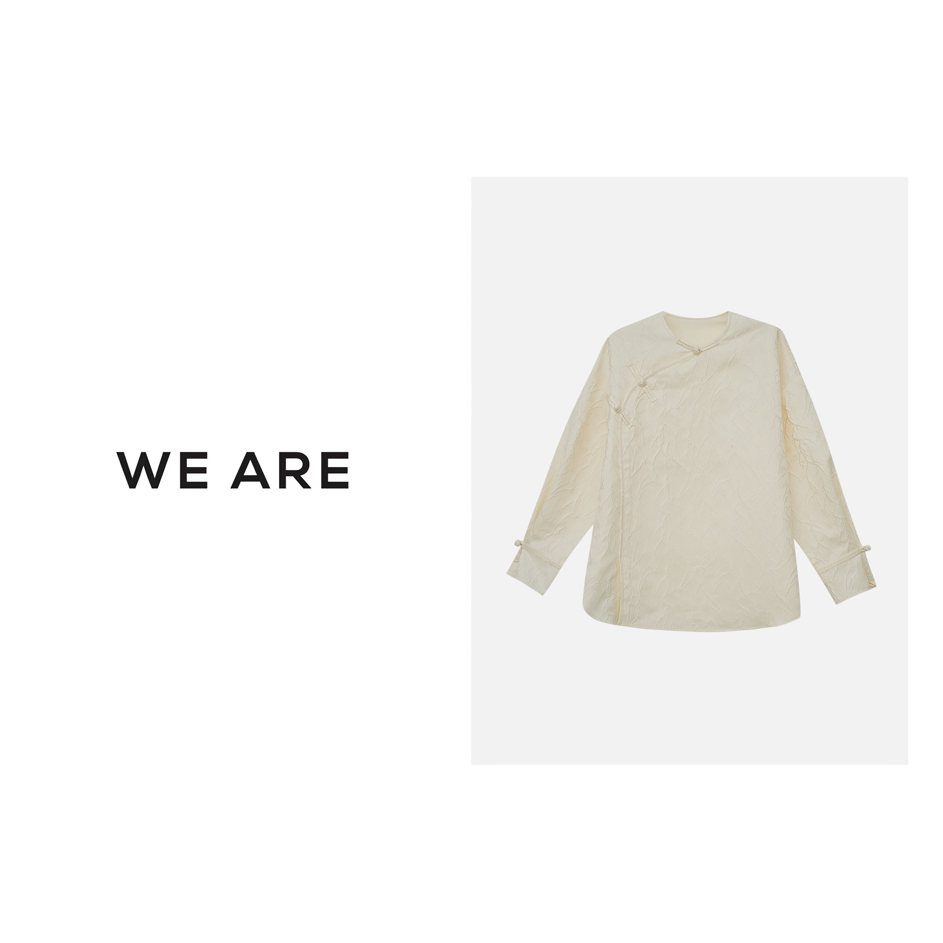 《WE ARE》江南* 新中式重工 提花盘扣 休闲衬衫 23267