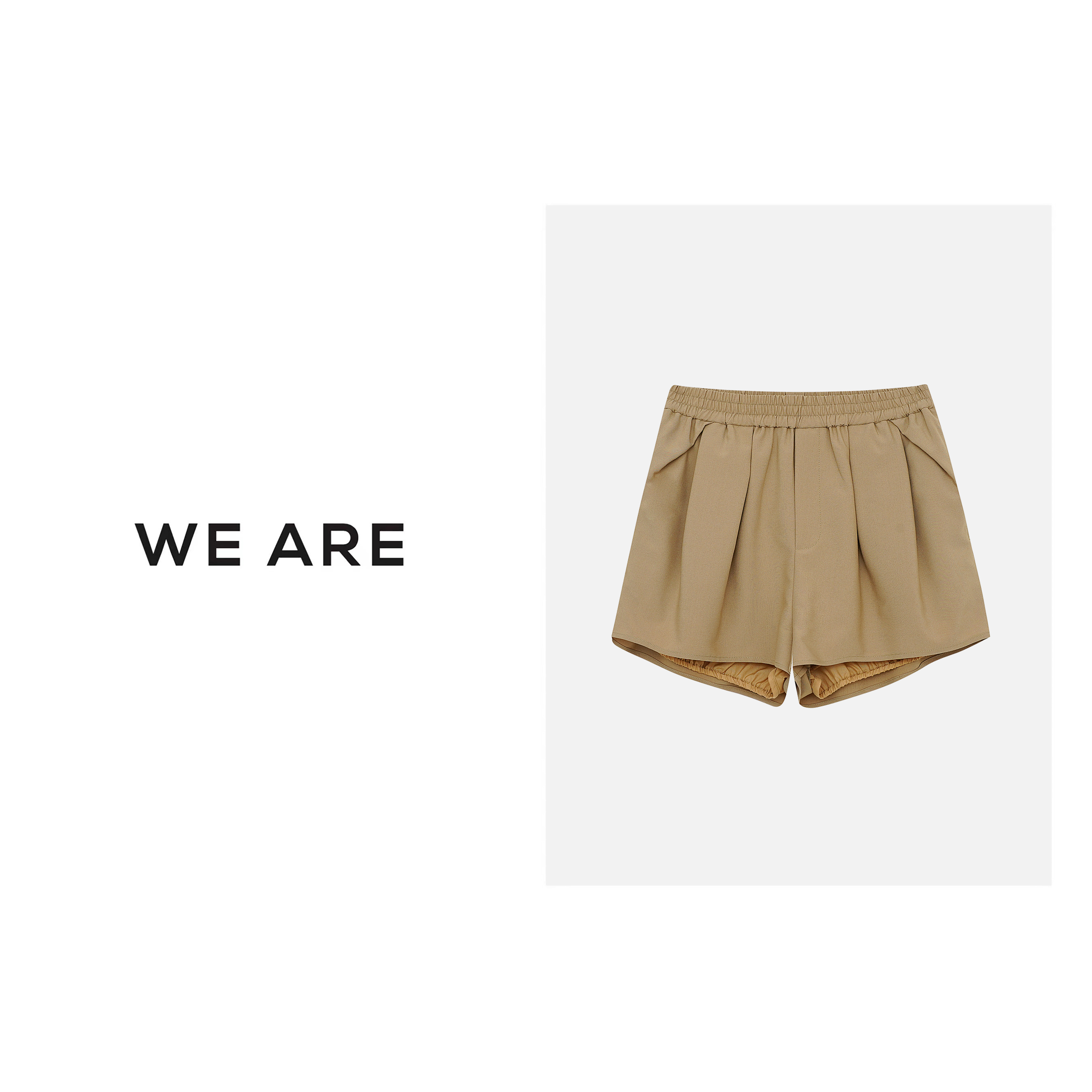 《WE ARE》花苞短裤 版型很绝 休闲松紧腰 短裤 22693
