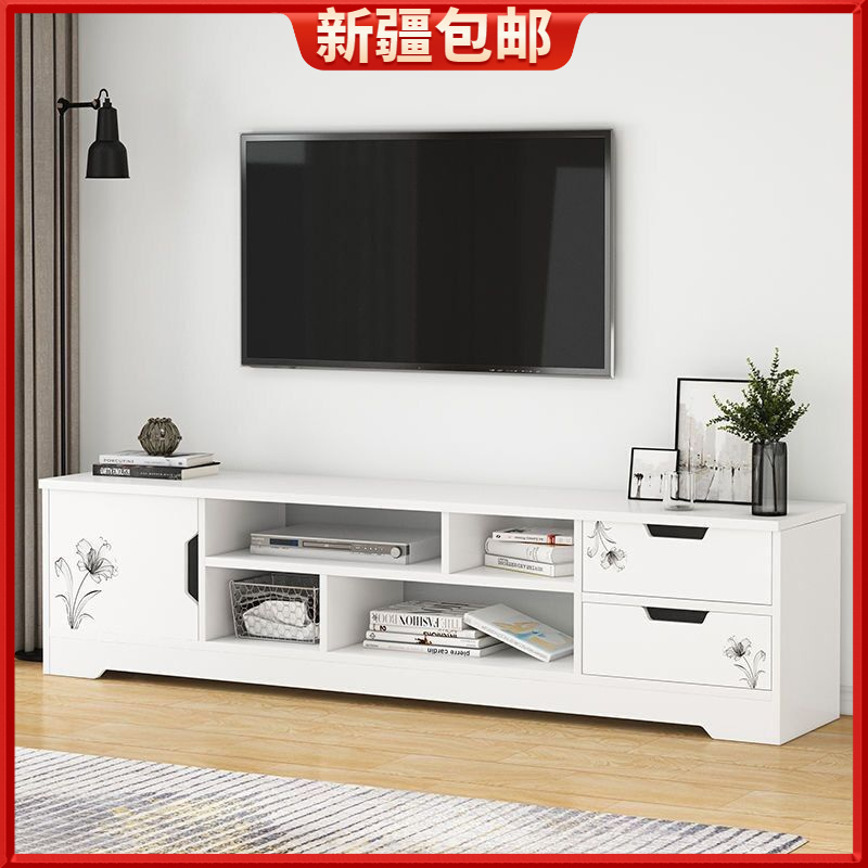 新疆包邮电视柜简约现代高款地柜小户型客厅落地储物家用卧室简易