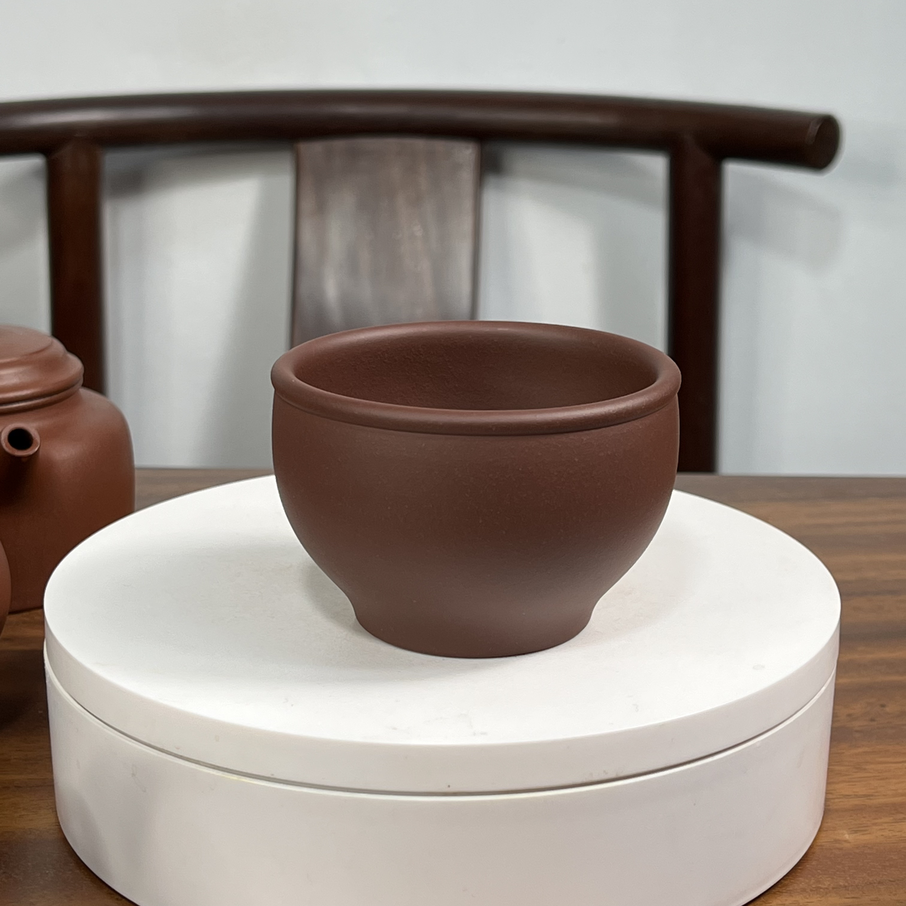 紫泥大主人杯180毫升 原矿50目泥 精工 压手杯厚实