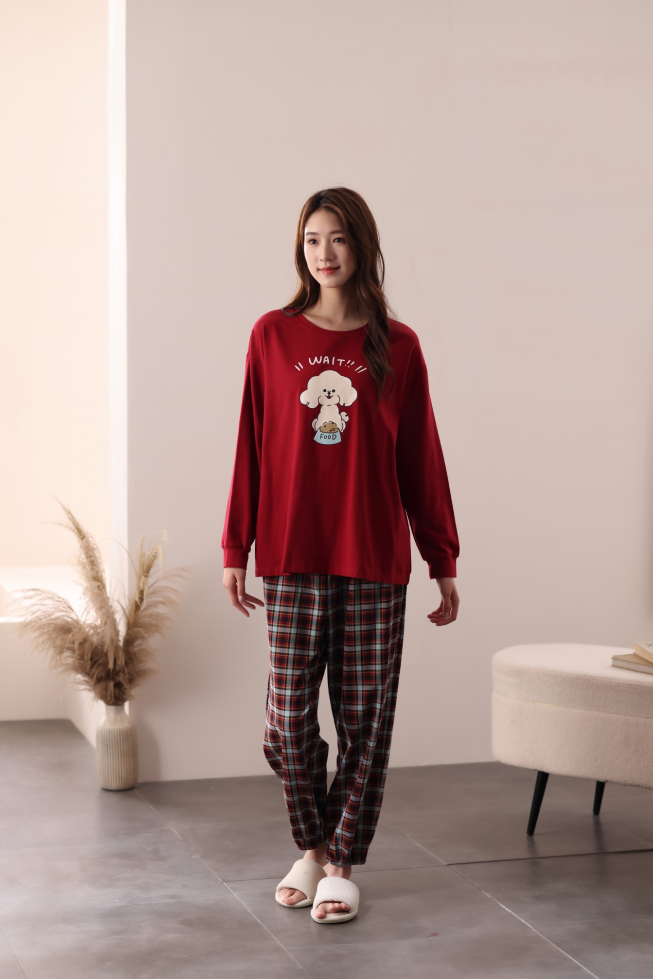 佐雅女士秋冬宽松大码家居服