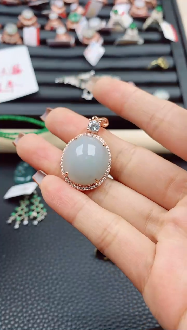 【闪购商品】翡翠珠宝奇石银S925镶嵌1