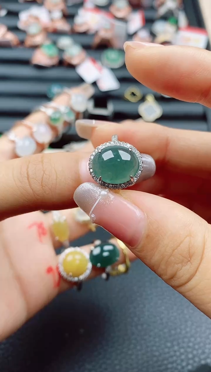 【闪购商品】翡翠珠宝奇石银S925镶嵌1