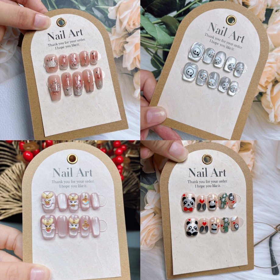 随机穿戴甲一副，码数随机 亿哥轻奢手工高端穿戴甲