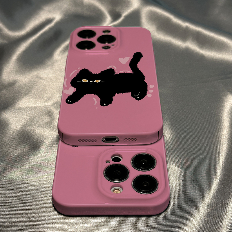 适用iphone14pro苹果/华为/OPPO/vivo菲林手机壳可爱情侣猫咪手机