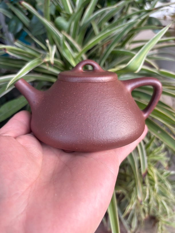 子冶红泥石瓢壶精工半手工制作230cc紫砂壶茶具泡茶壶正宗泥壶