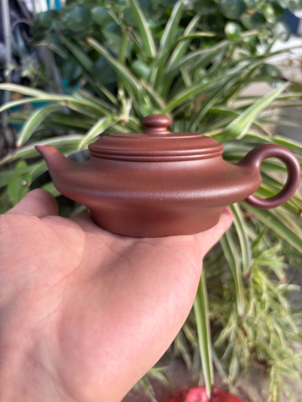 黄龙源底槽青 虚扁壶 精工半手 170cc