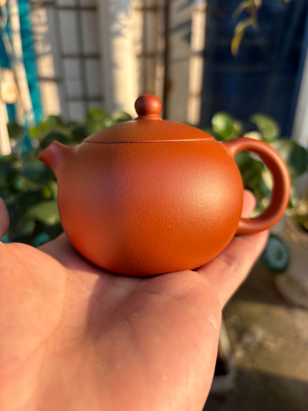 原矿朱泥 河豚西施壶 紫砂壶半手工茶具泡茶壶 150cc小容量圆壶