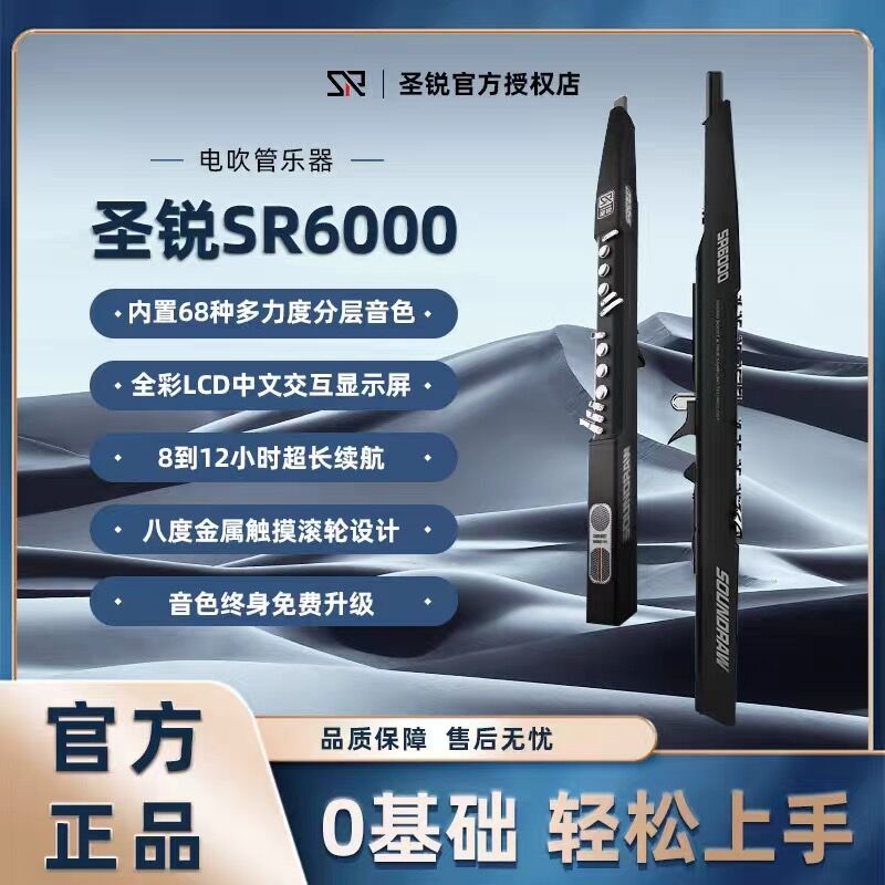 圣锐SR6000电吹管2023新品国产电子乐器电葫芦丝笛电萨初学者吹管