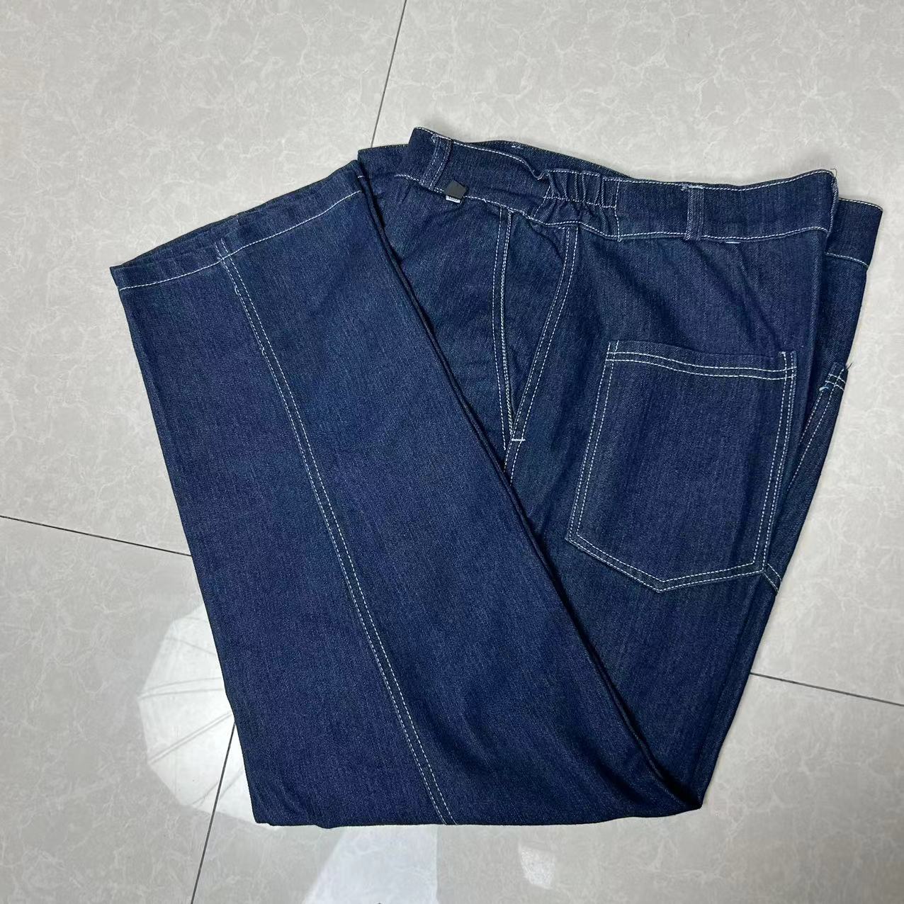 春秋款牛仔工作服裤子微弹舒适透气耐磨耐穿裤子建筑维修汽修裤子