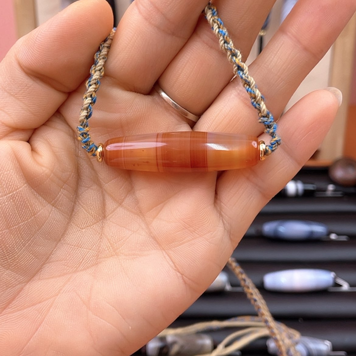 【闪购商品】玛瑙/玉髓珠宝半成品未镶嵌小*?