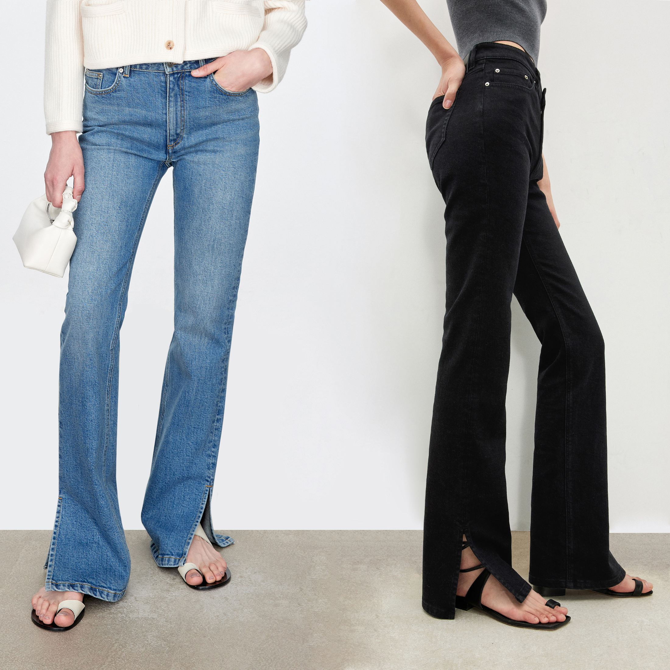 【商场同款新品】JOC专柜意大利微弹牛仔 经典苾入竹竿腿侧开叉显瘦