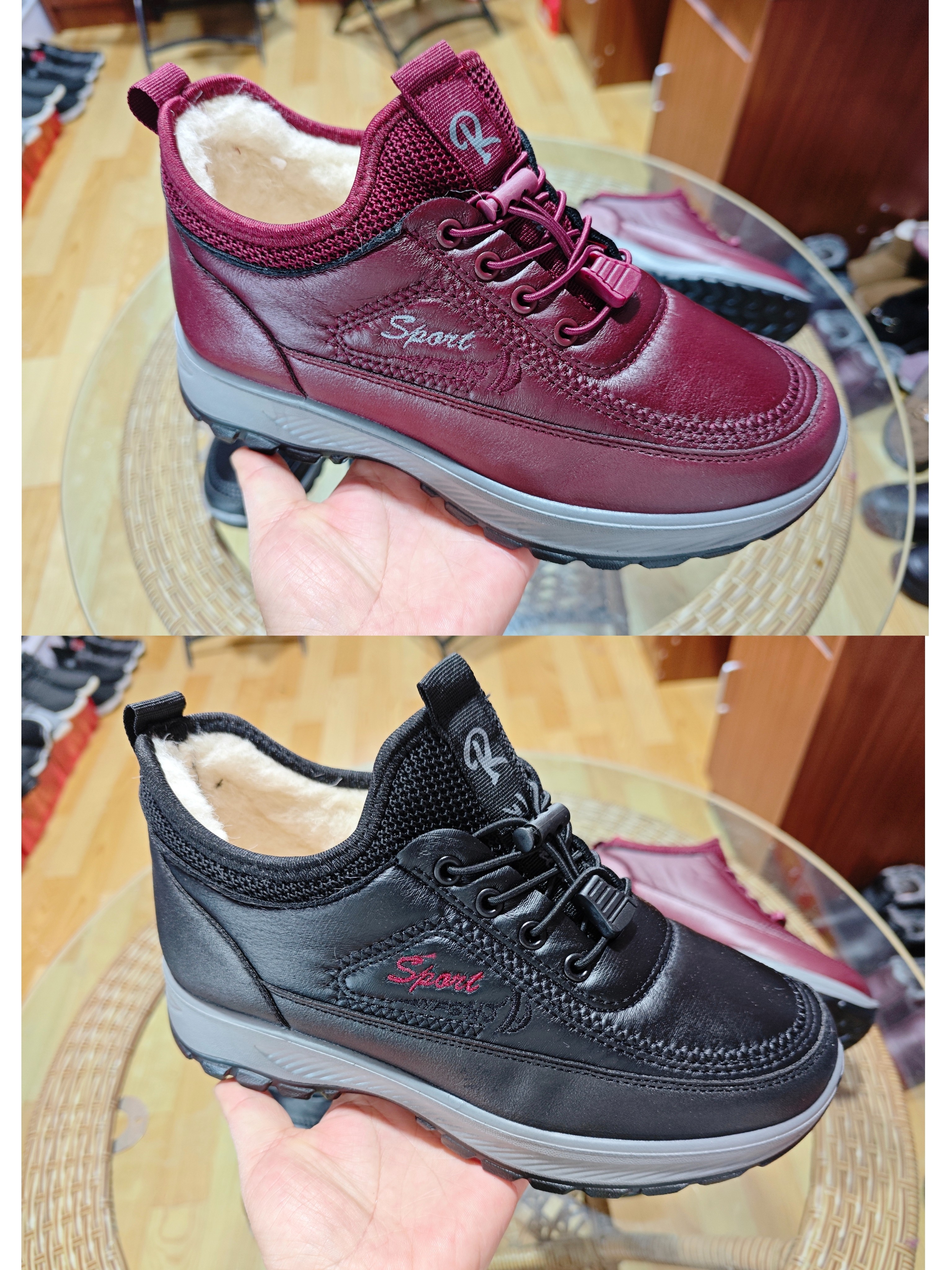 B07超轻底高档仿皮布女靴