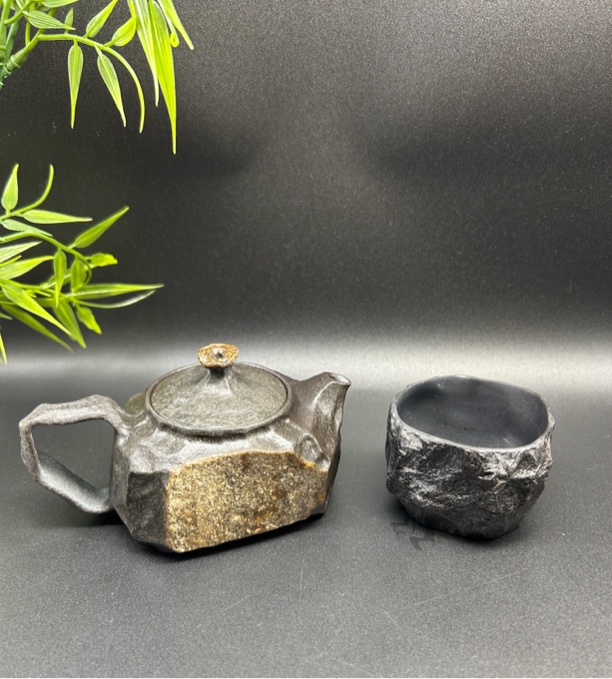 冰碛岩石壶 精品壶简约随行壶 一壶一杯