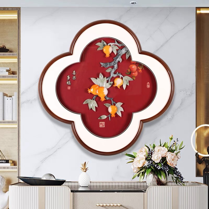新中式玉雕装饰画，客厅、餐厅、玄关装饰画，品质高，有档次！寓意富贵