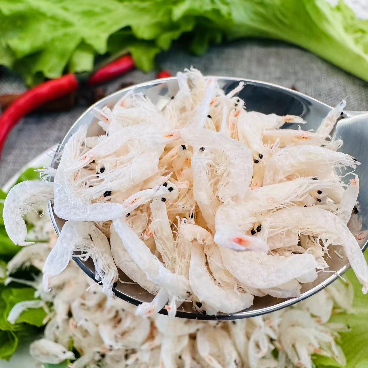 纯淡干大虾皮 新鲜干货虾皮500克非无盐小零食炒菜调味发圆通