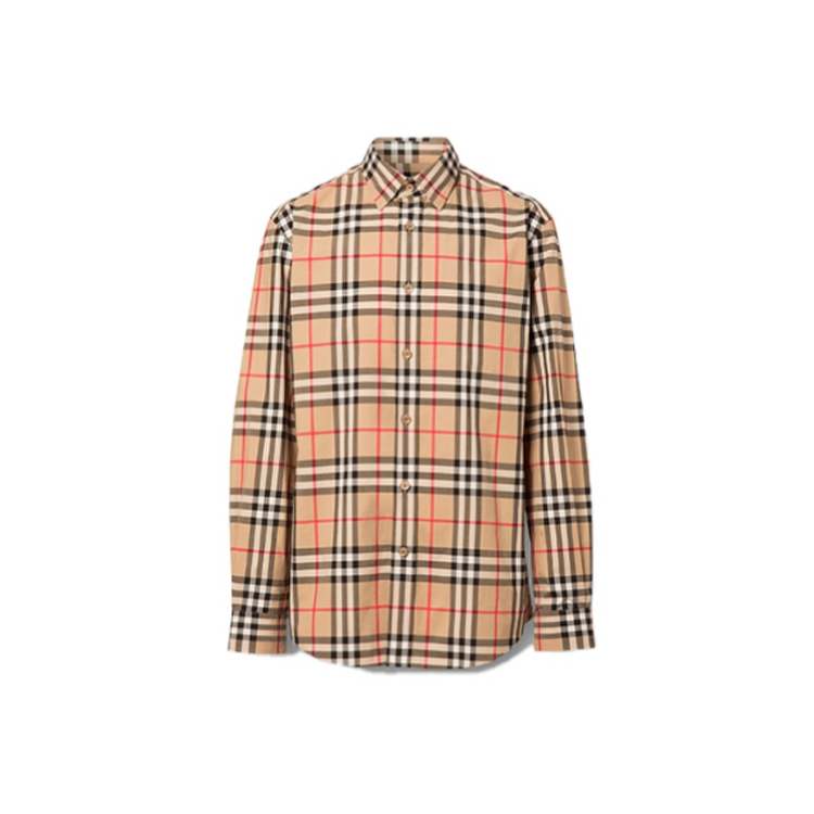Burberry 博柏利 经典Vintage复古格纹长袖格子衬衫 男女同款