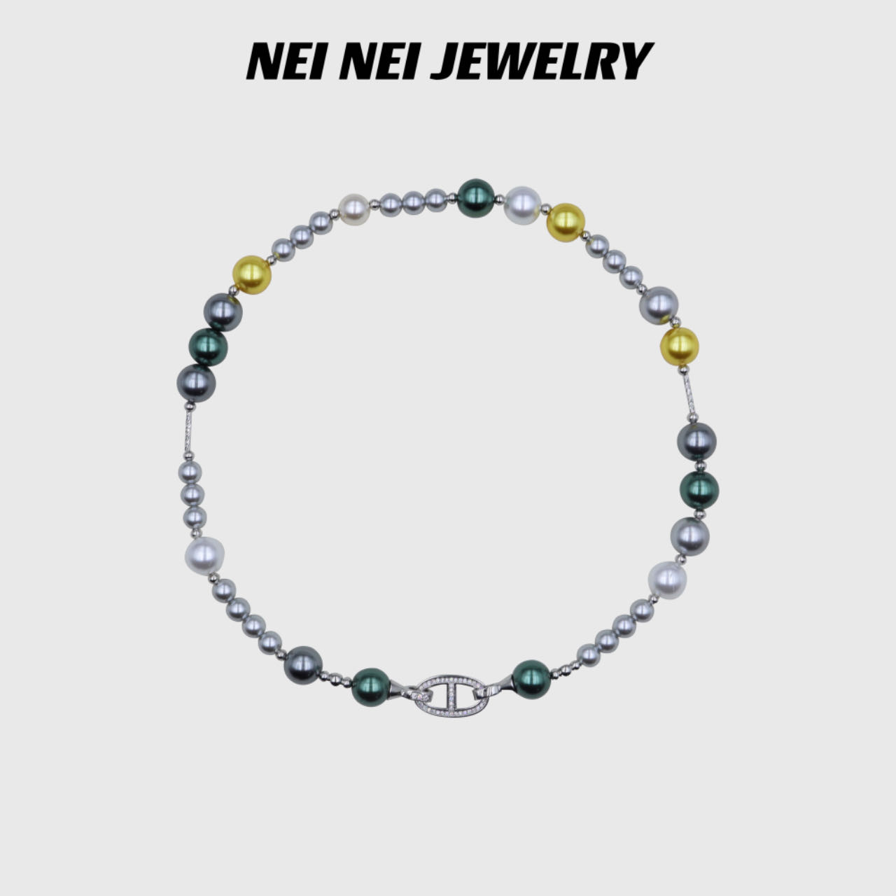 【浮光跃金】施家ins设计感彩色小众精致项链 