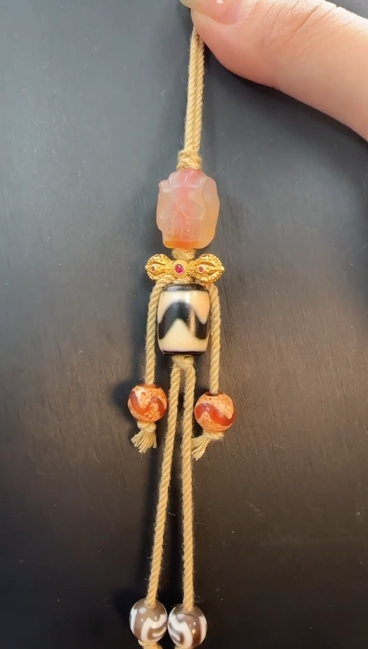 【闪购商品】玛瑙手链银S925镶嵌牙牙