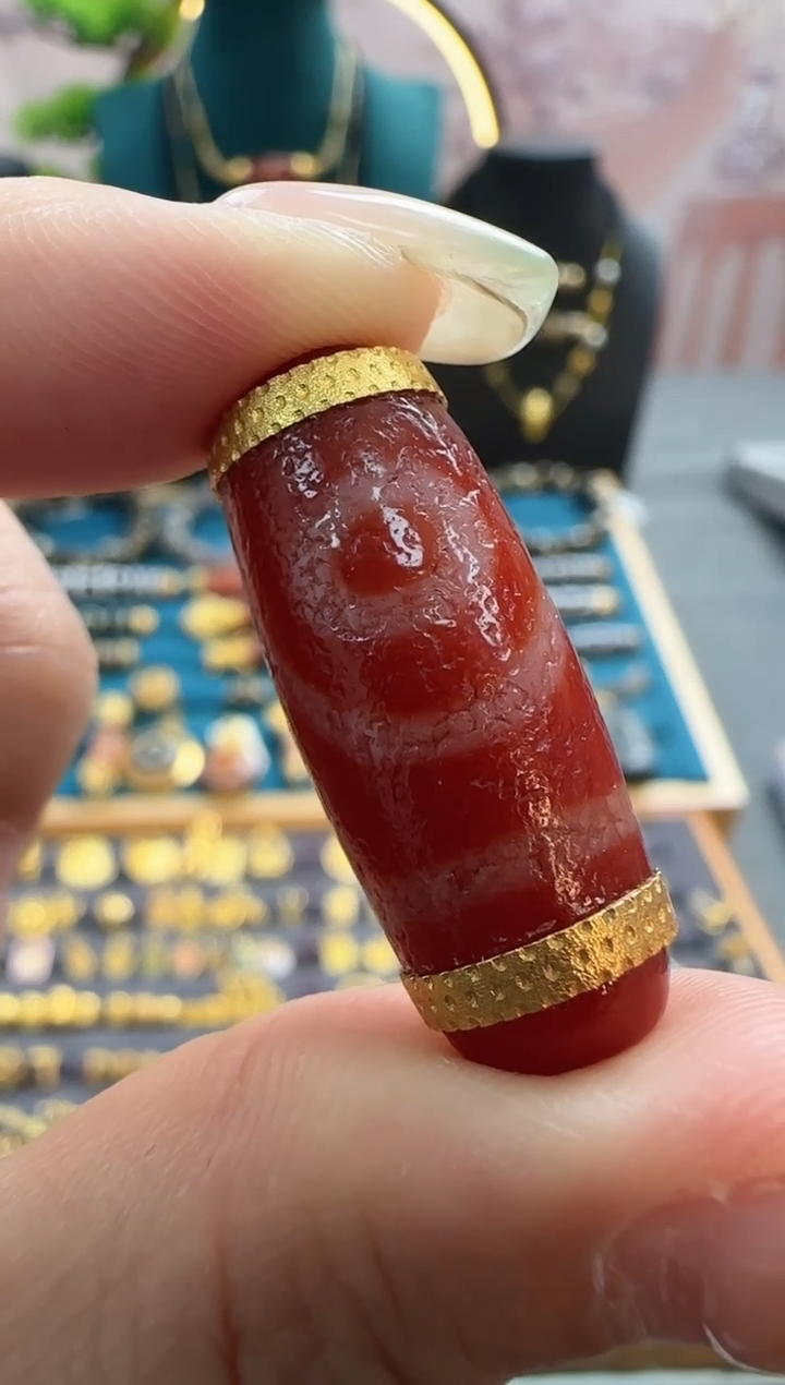【闪购商品】玛瑙吊坠18K金镶嵌18K金
