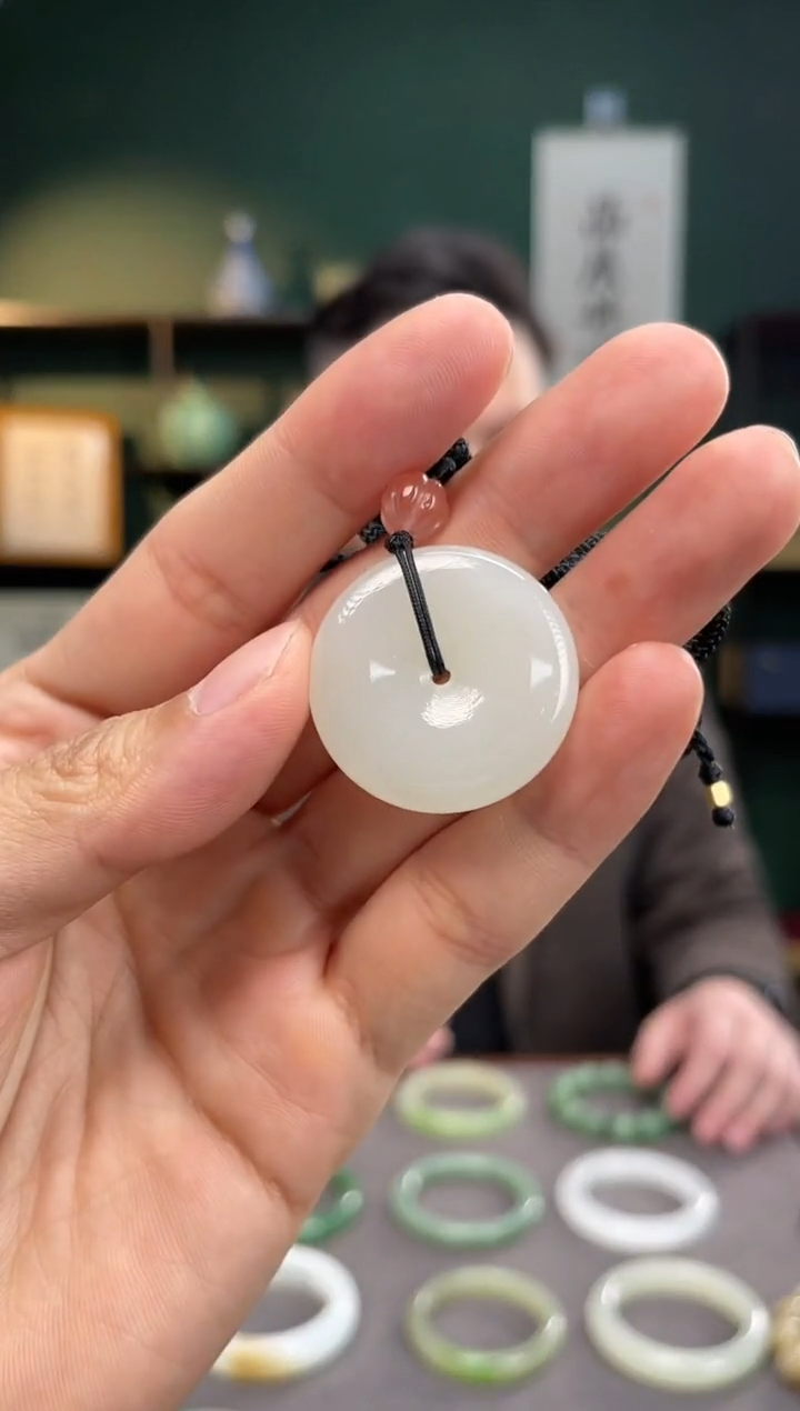 【闪购商品】和田玉平安扣未镶嵌挂件