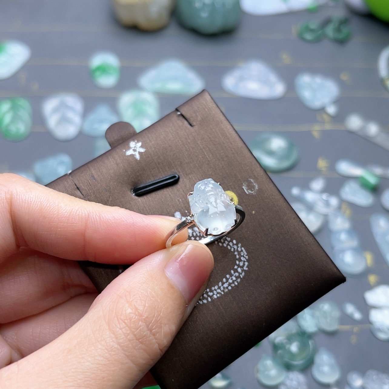 【闪购商品】定制翡翠银S925镶嵌仙***姑