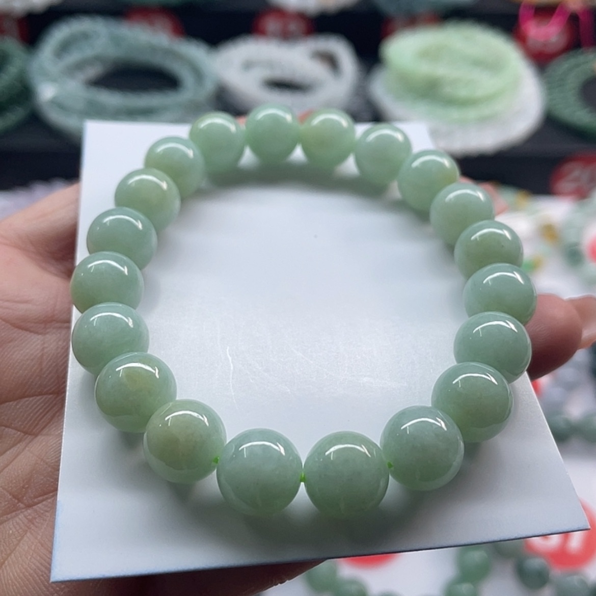 【闪购商品】翡翠手链未镶嵌卡10