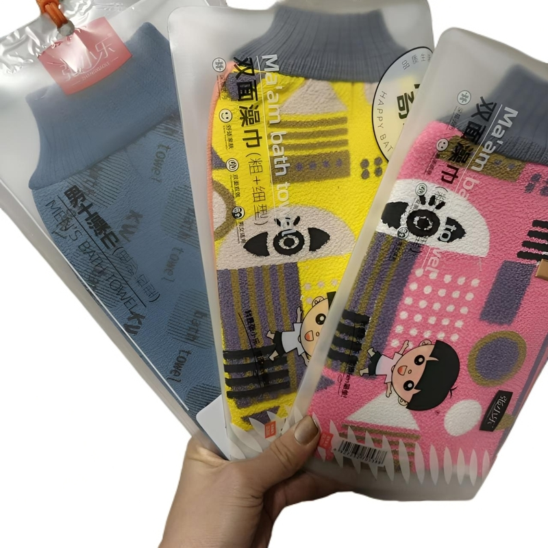 【波姐推荐】超好用澡巾，颜色随机拍1发3