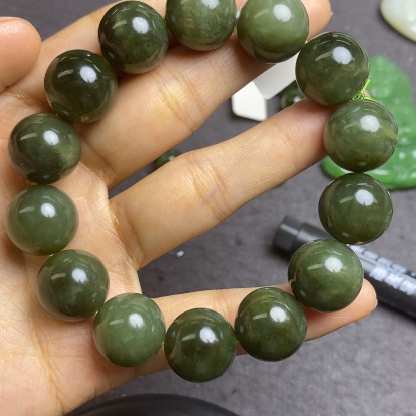 【闪购商品】和田玉（碧玉）手串未镶嵌
