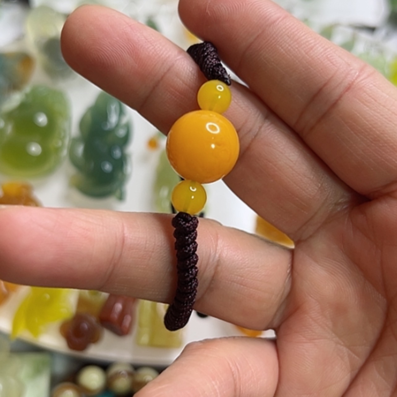 【闪购商品】蛇纹石玉吊坠合金