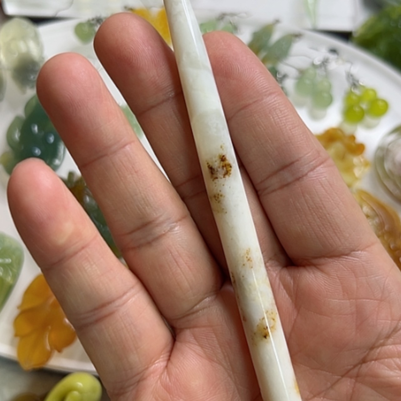 【闪购商品】蛇纹石玉吊坠合金