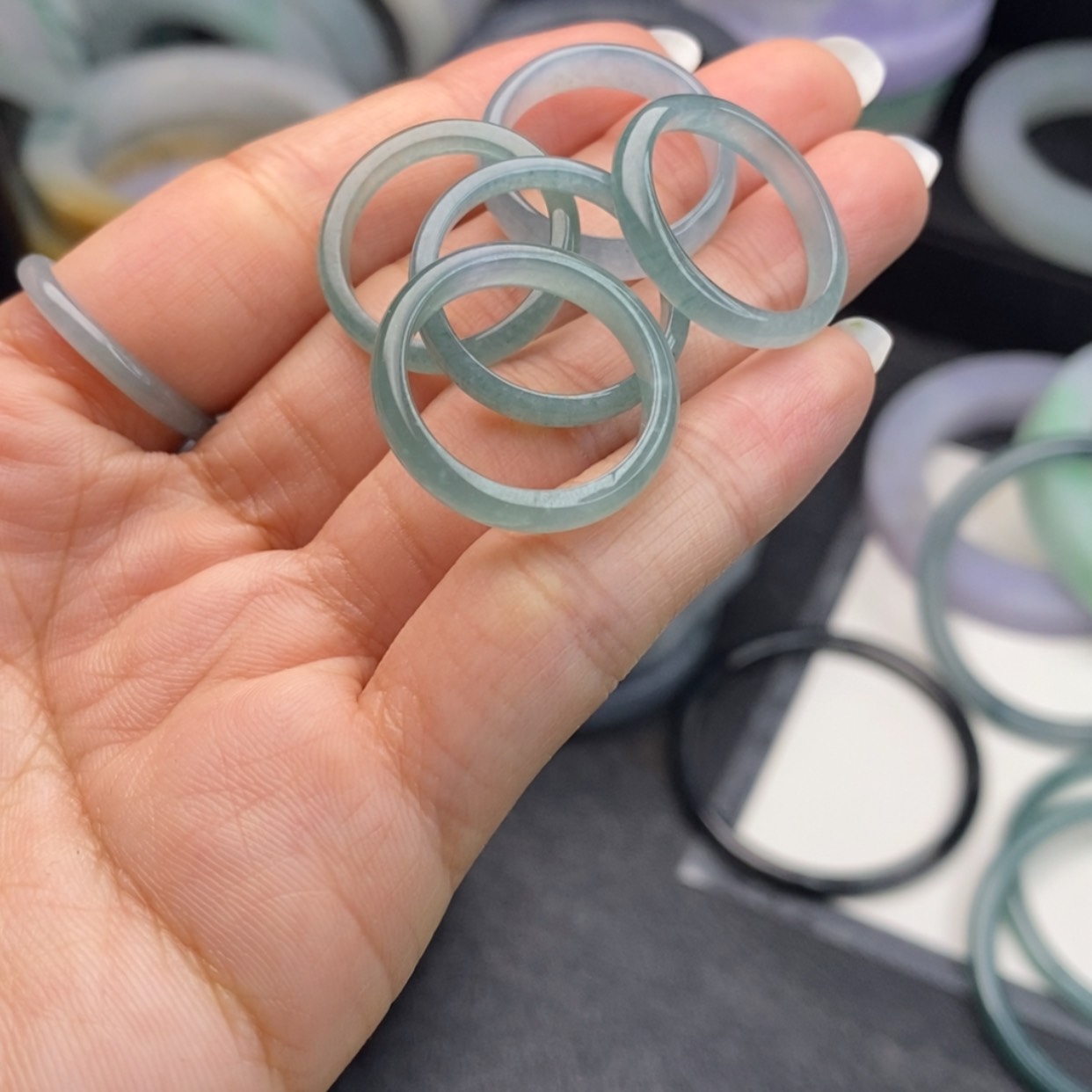 【闪购商品】翡翠戒圈未镶嵌