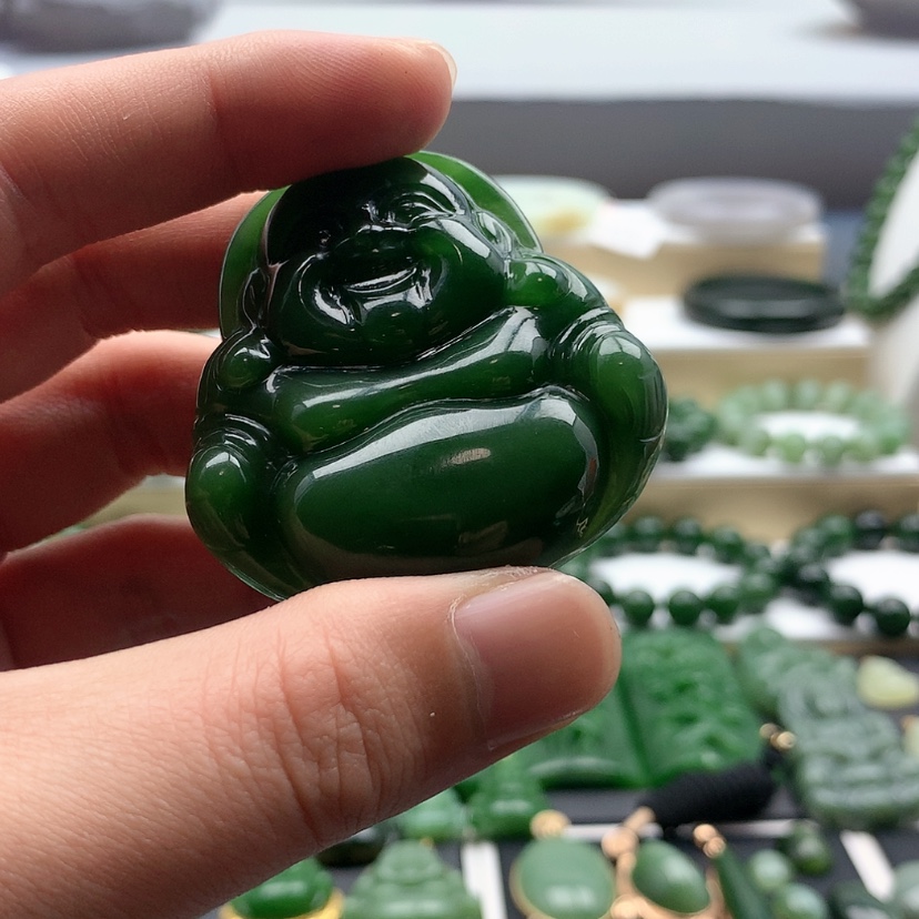 【闪购商品】和田玉（碧玉）颈饰未镶嵌远***星